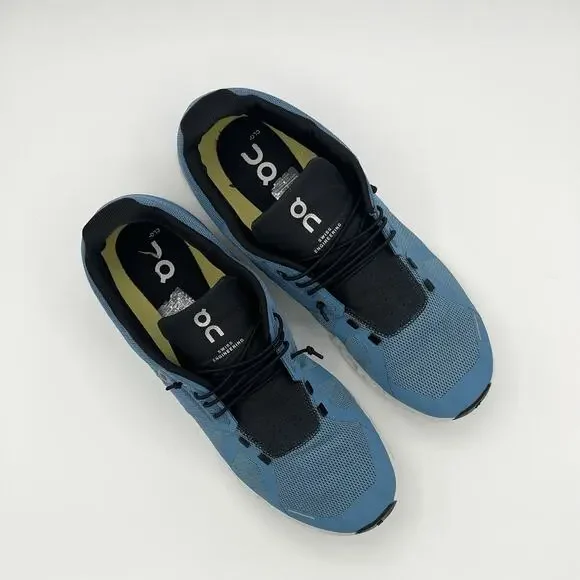 On Cloud 5 Running Shoes Mens Size 12 Niagara Blue Black Sneakers 59.98915 - Picture 2 of 9